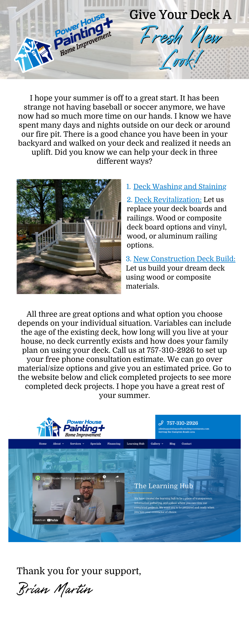 give your deck a fresh new look infographic